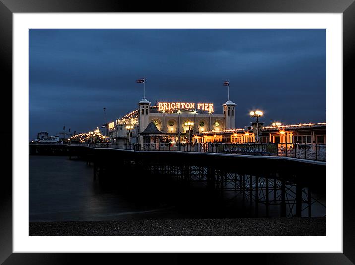 Brighton Pier Framed Mounted Print by Mark Ashley