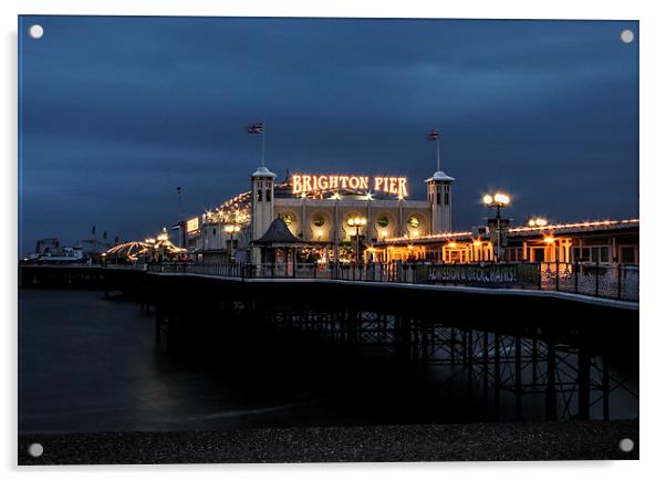 Brighton Pier Acrylic by Mark Ashley