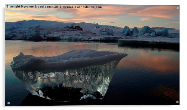 Clear iceberg at Jokulsarlon Acrylic by yvonne & paul carroll