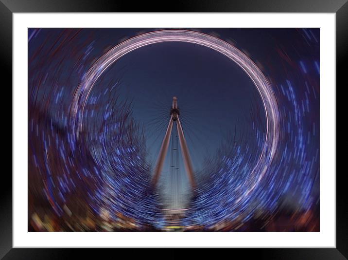 London Eye Framed Mounted Print by Graham Custance