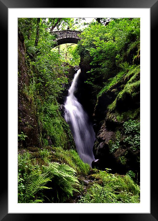 Aira Force, Cumbria Framed Mounted Print by Ian Lewis