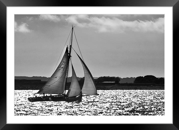 Sailing Home Framed Mounted Print by Ian Lewis