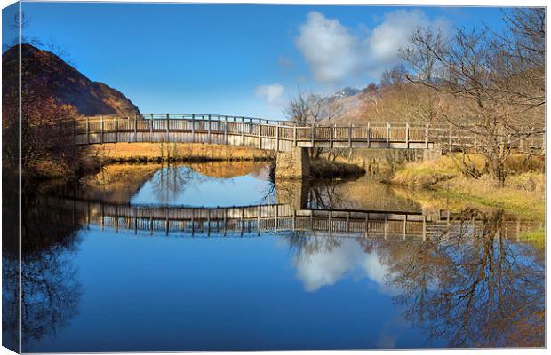Scottish reflections. Canvas Print by David Hare