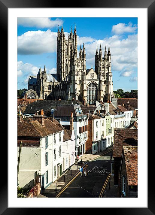 Canterbury Cathedral Framed Mounted Print by David Shackle