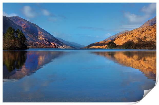 Loch side view Print by David Hare