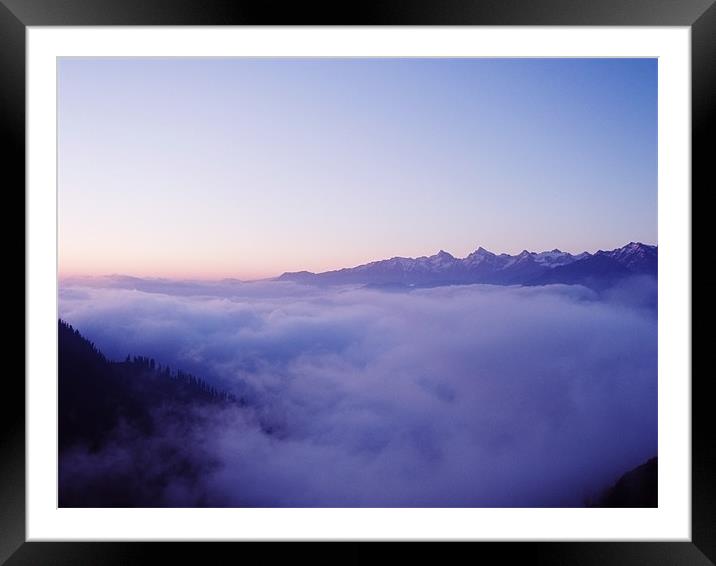a walk on the clouds Framed Mounted Print by anurag gupta
