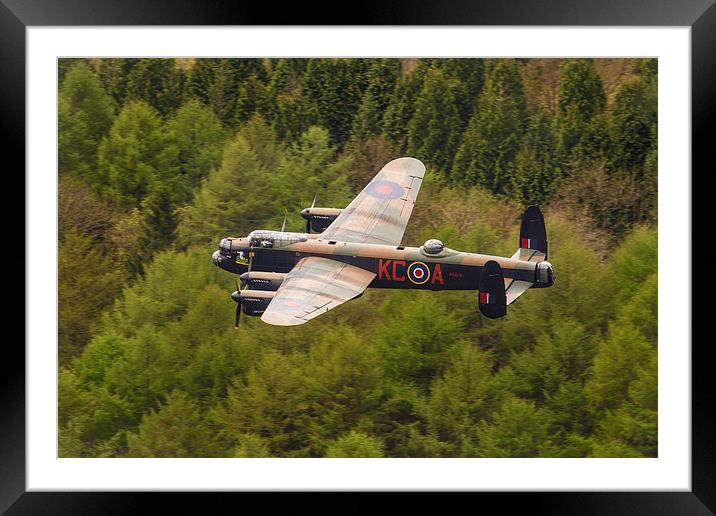 Lancaster at Derwent Dam Framed Mounted Print by Oxon Images