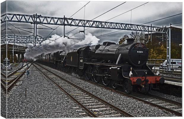 The Cathedrals Express Double Headed Black 5s Canvas Print by William Kempster