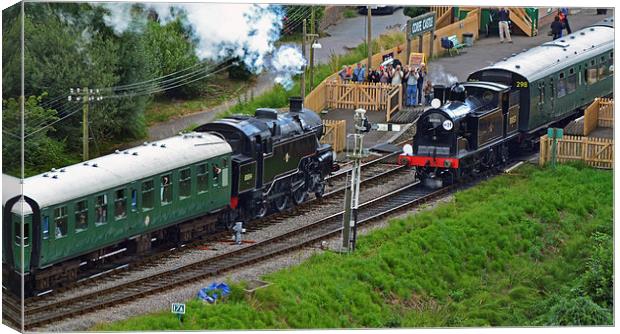 BR Standard 4MT No80104 &  Southern M7 No.30050 (5 Canvas Print by William Kempster