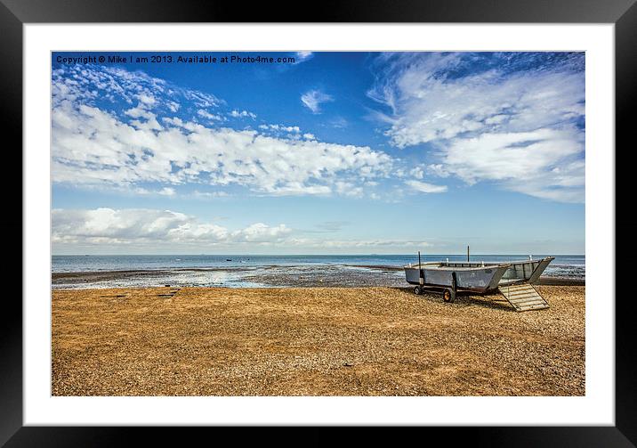 boat on the beach Framed Mounted Print by Thanet Photos