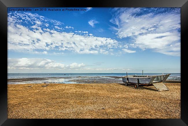 boat on the beach Framed Print by Thanet Photos