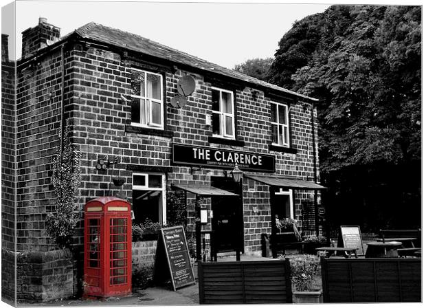 The Clarence Pub, Saddleworth Canvas Print by Andrew Warhurst