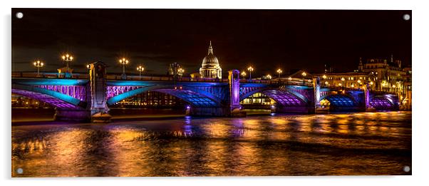Southwark bridge Acrylic by Brian Clark