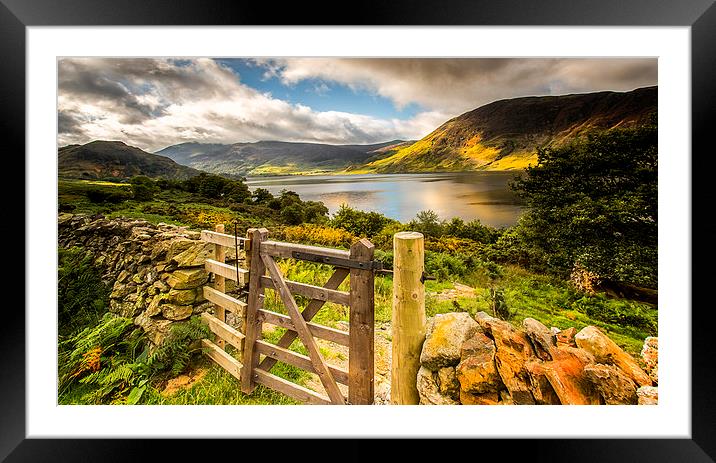 Through The Gate Framed Mounted Print by Brian Clark