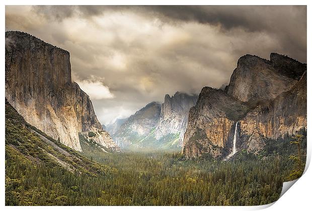 Storm Clouds over Yosemite Print by Brian Clark