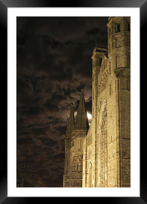 Durham Cathedral by Mooonlight Framed Mounted Print by gary barrett