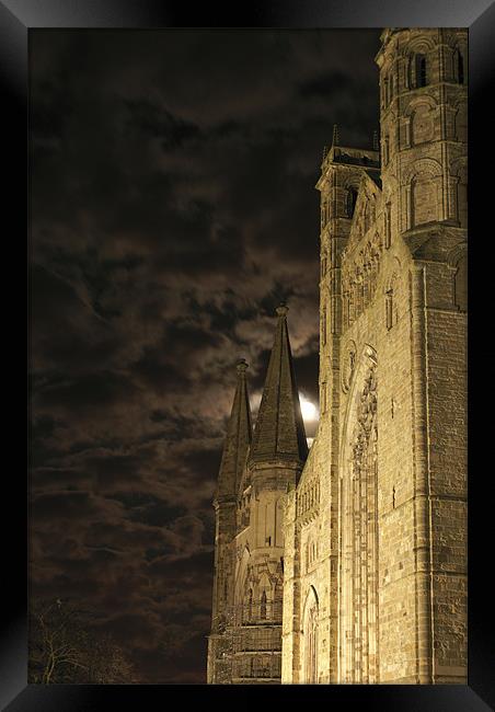 Durham Cathedral by Mooonlight Framed Print by gary barrett