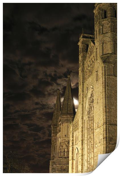 Durham Cathedral by Mooonlight Print by gary barrett