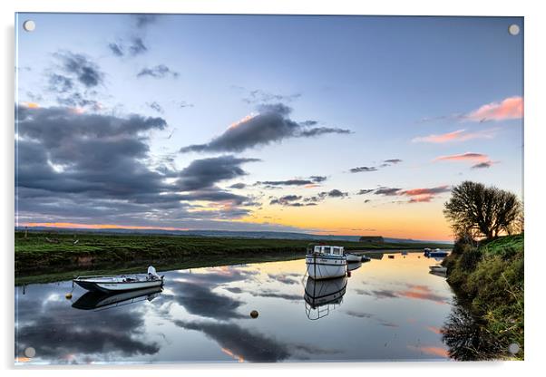 Velator sunrise, North Devon Acrylic by Dave Wilkinson North Devon Ph