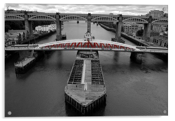 Swing Bridge Acrylic by John Ellis