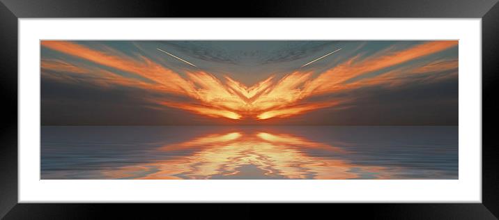 Phoenix Sunset Framed Mounted Print by Roger Green