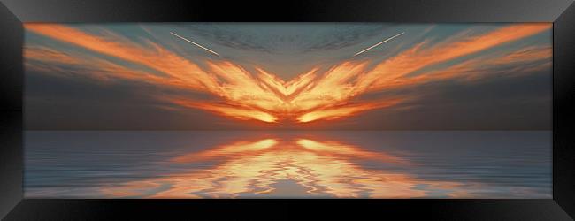 Phoenix Sunset Framed Print by Roger Green