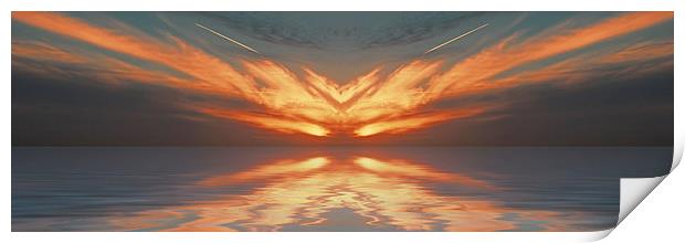 Phoenix Sunset Print by Roger Green