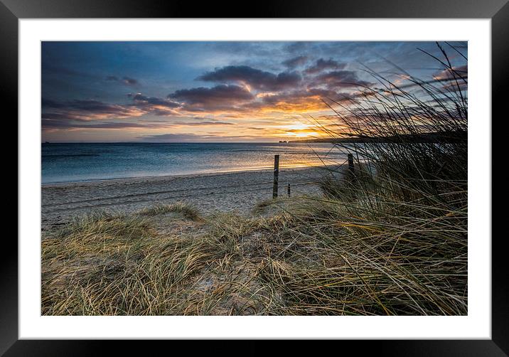 Dunes and Sunrise Framed Mounted Print by Phil Wareham