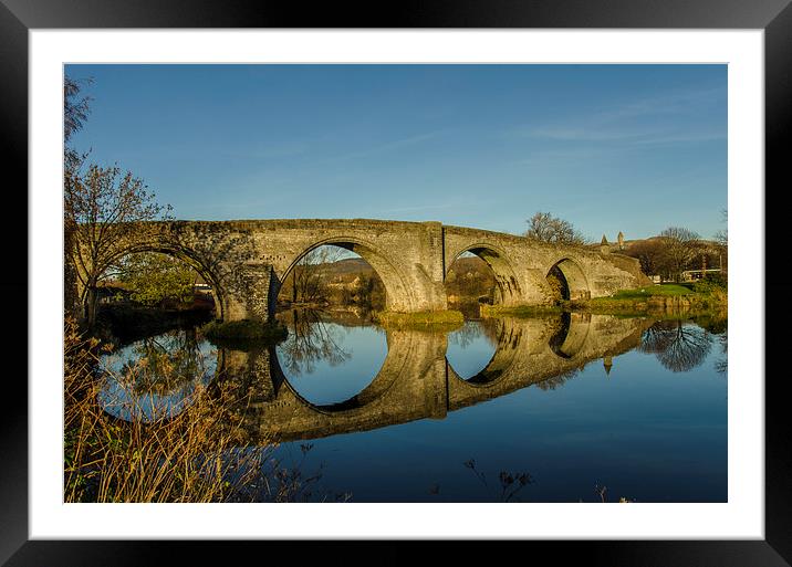 Seeing Double at Stirling Bridge Framed Mounted Print by Mike Dow