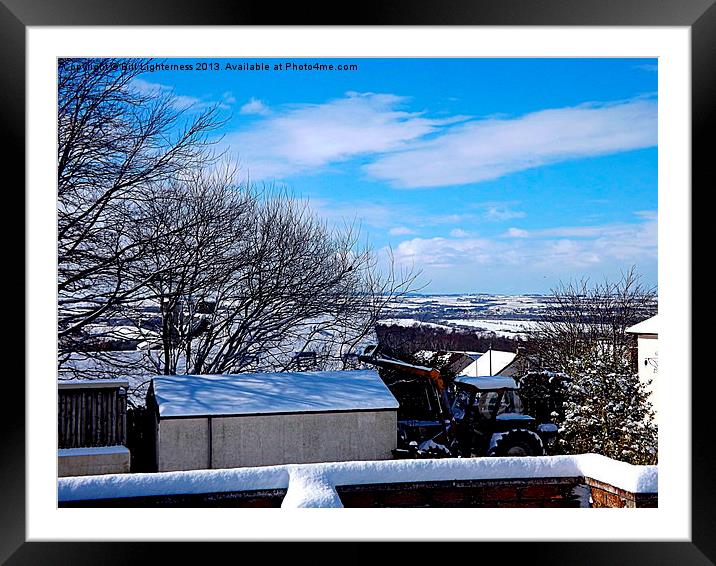 Sunshine and snow Framed Mounted Print by Bill Lighterness