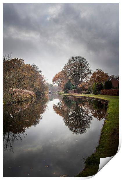 Canal reflections Print by Sean Wareing