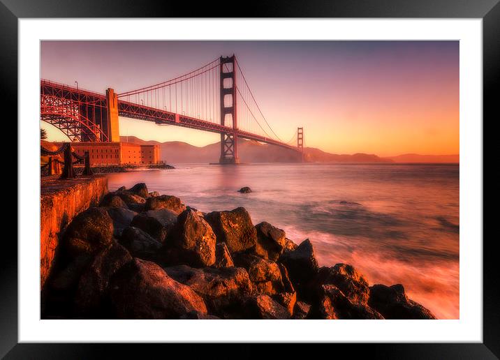 Morning Glow Framed Mounted Print by Brian Clark