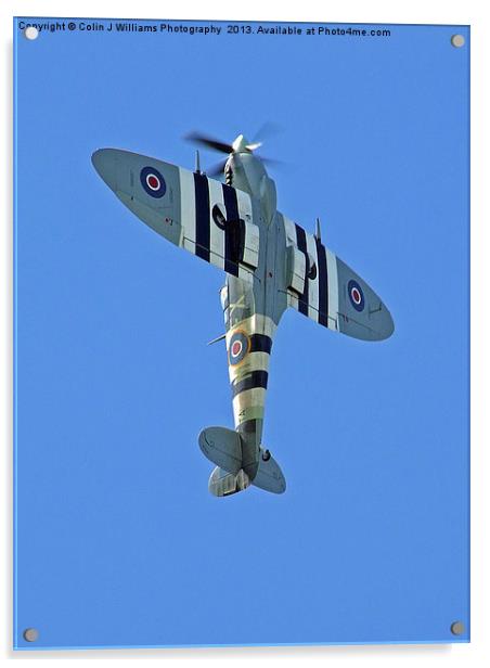 Vertical Climb - Supermarine Spitfire IX Acrylic by Colin Williams Photography