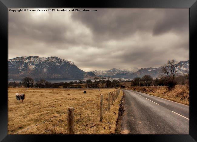 The Road to Ullswater Framed Print by Trevor Kersley RIP