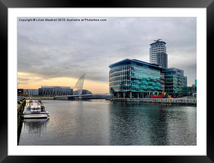 Quay House--Salford Quays. Framed Mounted Print by Lilian Marshall