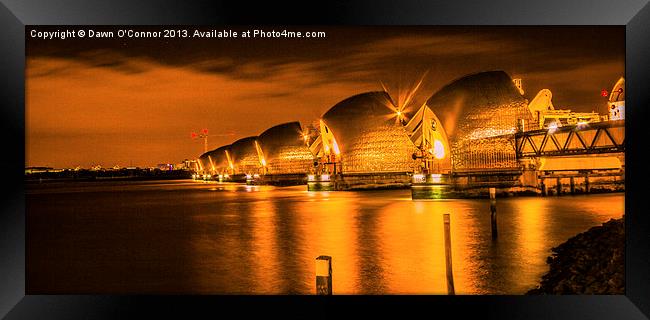 The Thames Barrier Framed Print by Dawn O'Connor