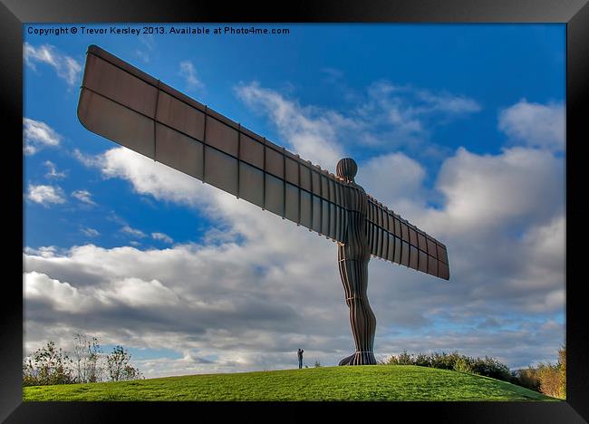 The Angel of the North Framed Print by Trevor Kersley RIP