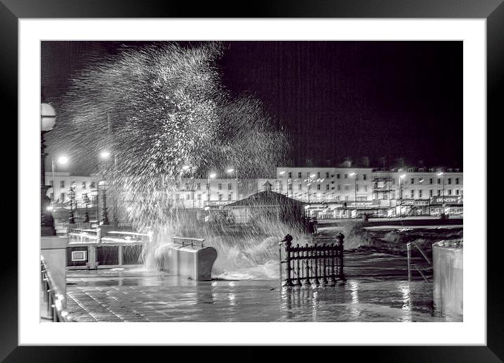 Tidal surge at Margate Framed Mounted Print by Thanet Photos