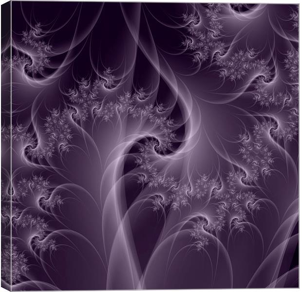 Purple and White Twist Canvas Print by Colin Forrest