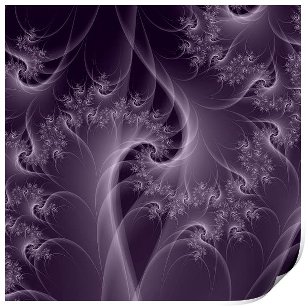 Purple and White Twist Print by Colin Forrest