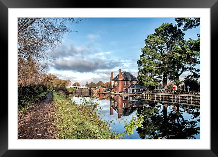 Reflections on the Exe Framed Mounted Print by Andy dean