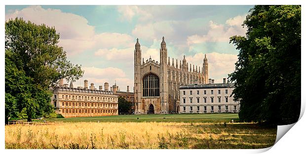 Kings College Chapel Print by Kate Towers