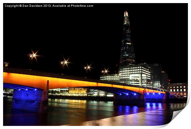 The Shard London Bridge Print by Dan Davidson