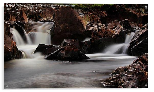 wonderful waterfall ! Acrylic by Peter Mclardy