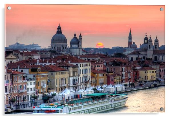 Venetian Dawn Acrylic by Tom Gomez