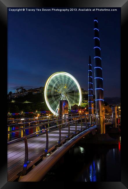 Torquays Wheel Framed Print by Tracey Yeo