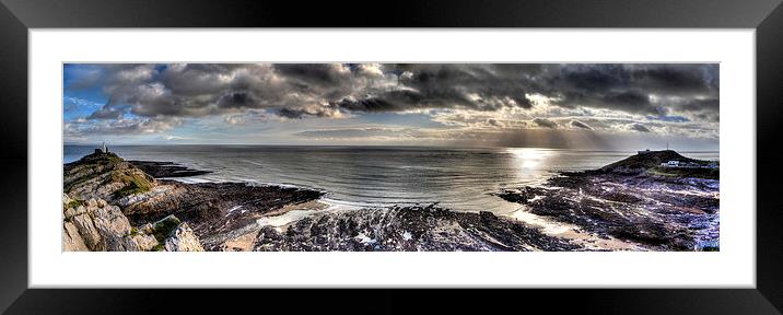 The Mumbles Bracelet Bay Framed Mounted Print by Simon West