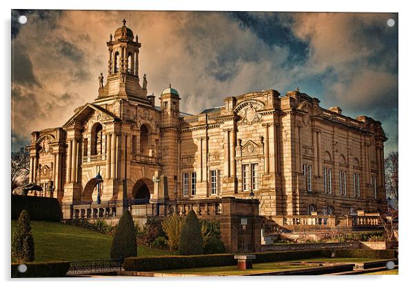 Evening Light at Cartwright Hall Acrylic by Colin Metcalf