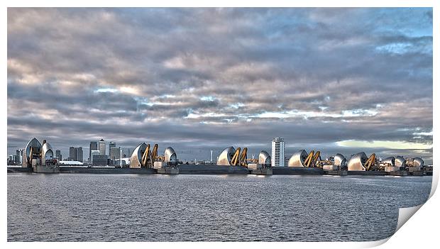 London Thames Barrier Print by Philip Pound