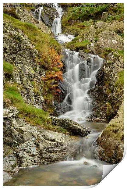 Helvellyn Waterfall Print by Robert Maddocks
